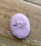 Repurposed embroidery felt brooch badge - Image 2