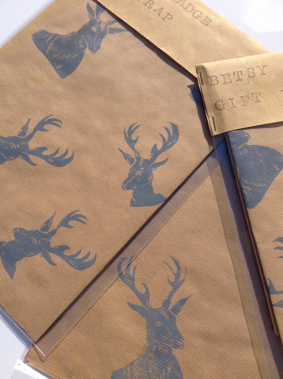 Hand Printed Luxury Gift Wrap