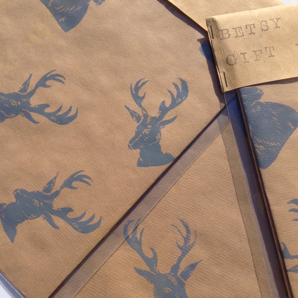 Hand Printed Luxury Gift Wrap