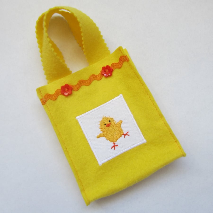 Easter Chick Felt Bag