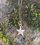 9ct yellow gold star pendant and chain