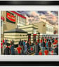 Salford. Framed & Unframed R Devils Art Print, Rugby League Club, Stadium Gift