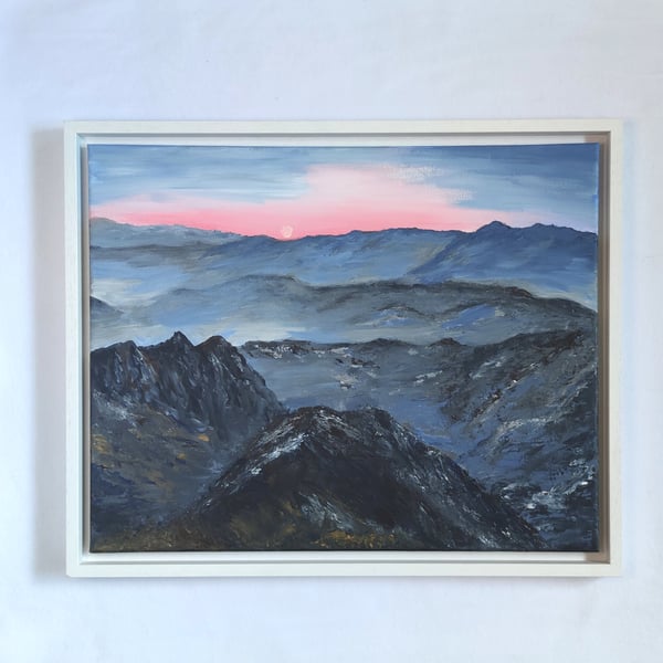 The Carpathian Mountains, Ukraine, Sunrise over mountain range landscape