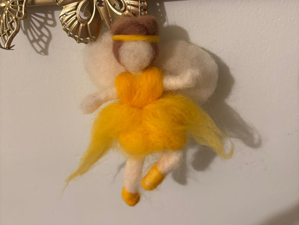 Hanging Felted Angel