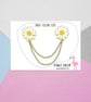 Daisy Flower Collar Chain - Hard Enamel Pin - Jewellery