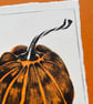Handprinted Orange Pumpkin Print  - Image 2