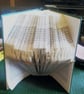 Silver Wedding MMF Book Folding Pattern - EMAILED PDF PATTERN - Image 1