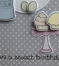 Have a Sweet Birthday Card - Pink Mixing Bowl & Cup Cakes - Image 5