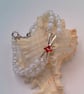 2 Strand Bracelet with a Silver Crystal Centre, Gift for Her, Colour Choice  - Image 7