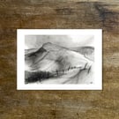 Mam Tor from Barker Bank – A4 Peak District Art Print
