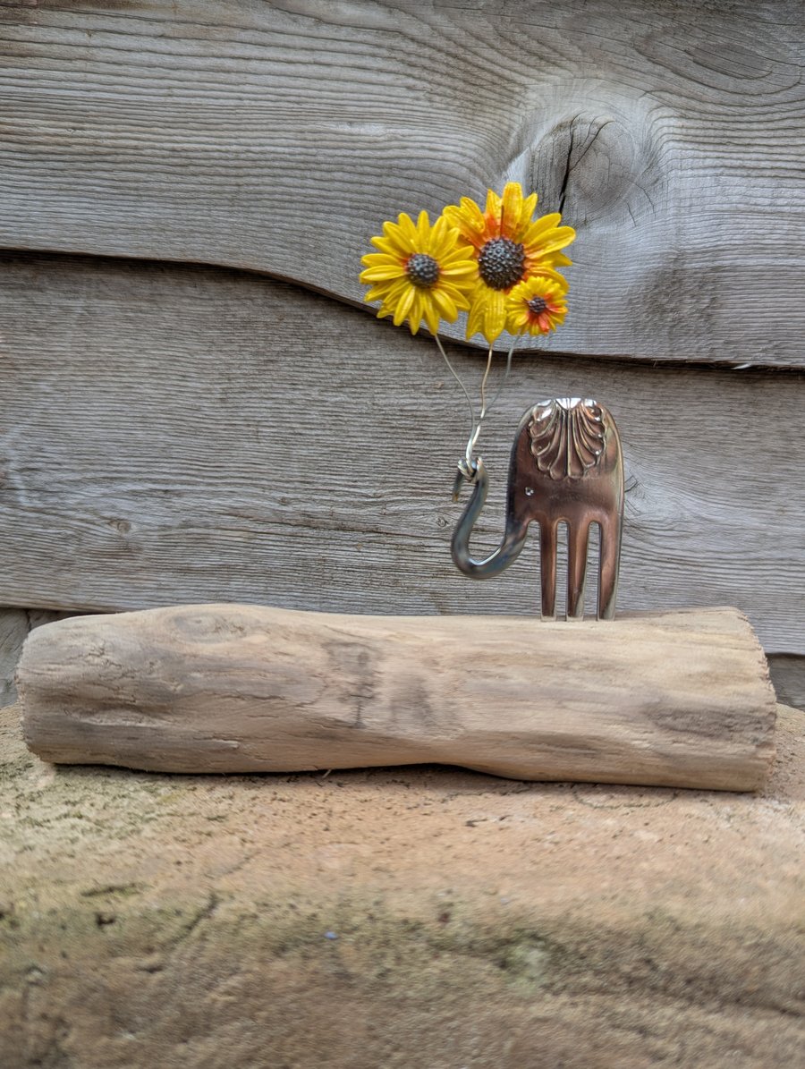 Elefork With Sunflowers