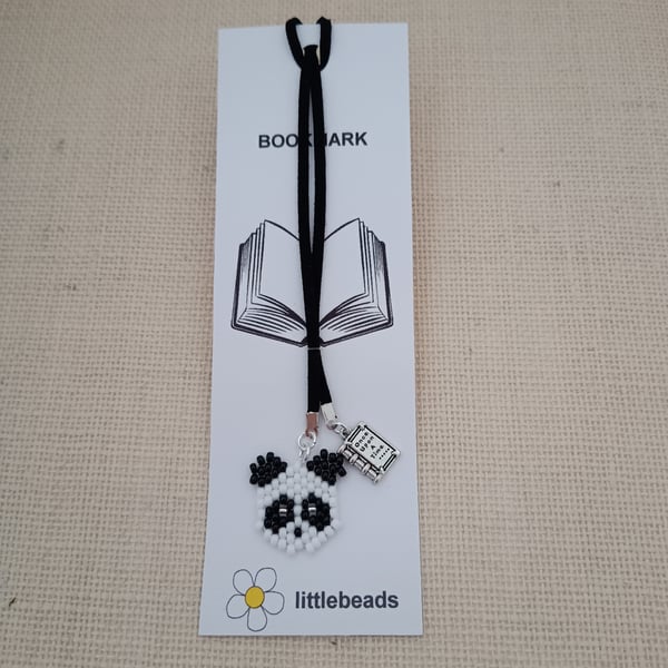 Beaded Panda Bookmark