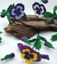 Pansy Felt Flower Stem - Image 3