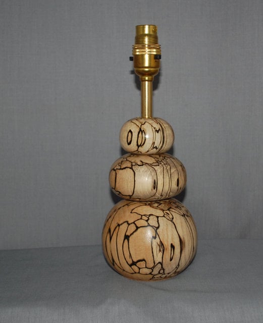 Spalted Bobble Lamp