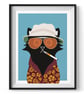 70s Cult Movie Black Cat Print - Retro Film Fan Art - Image 2