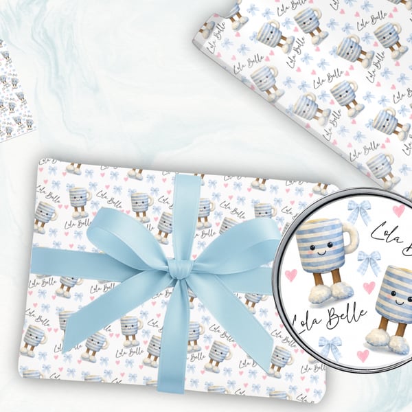 Personalised plushie wrapping paper 