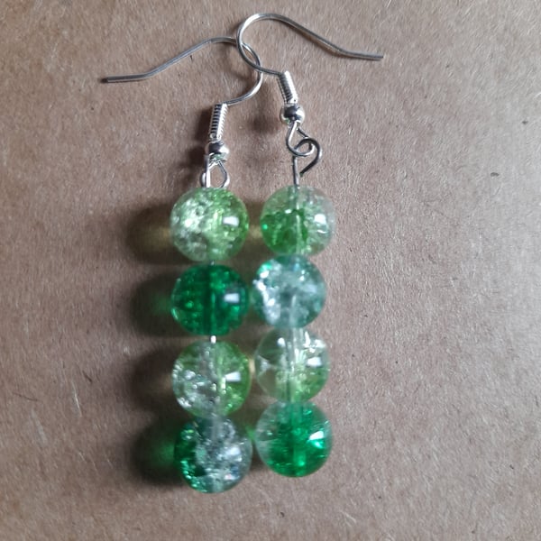 Glass bead earrings 