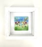 Fused Glass Flower Meadow Picture