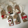 Handmade Rustic Recycled Christmas Tags