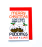 Personalised Christmas Puddings Card for Grandparents, Auntie, Uncle  - Image 5