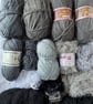 Shades of Grey Yarn Bundle Stylecraft Women's Institute KingCole Knit Craft Yarn
