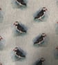 Tote Bag, Cotton linen look with all over Print Puffins, Bee, Highland Cow - Image 9