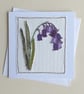 Embroidered Bluebell Card - Image 1