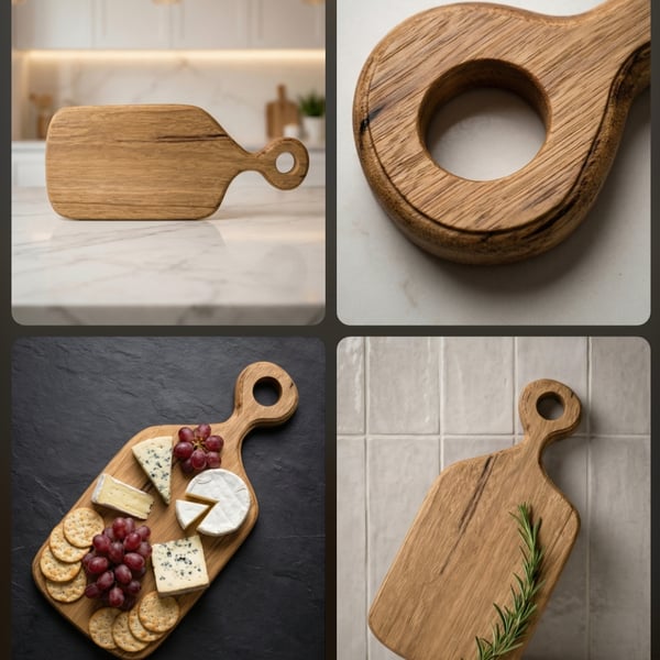 Solid oak chopping board 