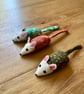 William Morris fabric mouse , catnip kicker toy. - Image 5