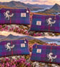 Harris Tweed purse with unicorn