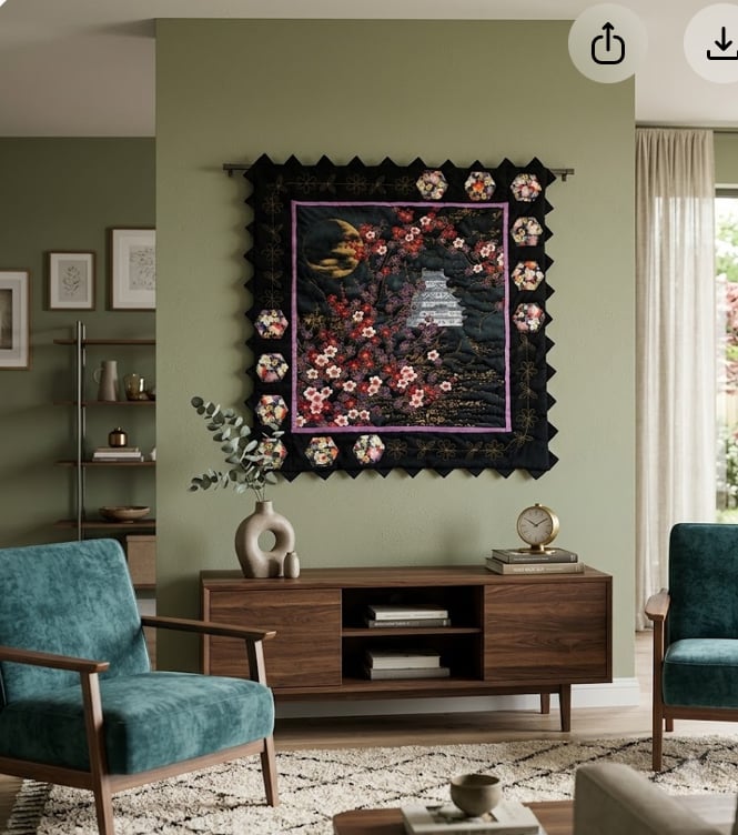 Quilted Oriental Wall Art