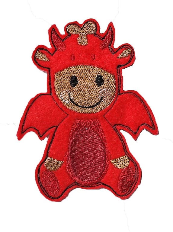 Dragon Boy Gingerbread brooch