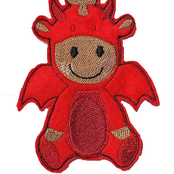 Dragon Boy Gingerbread brooch