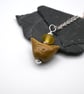 brown bird ceramic pendant necklace - Image 4