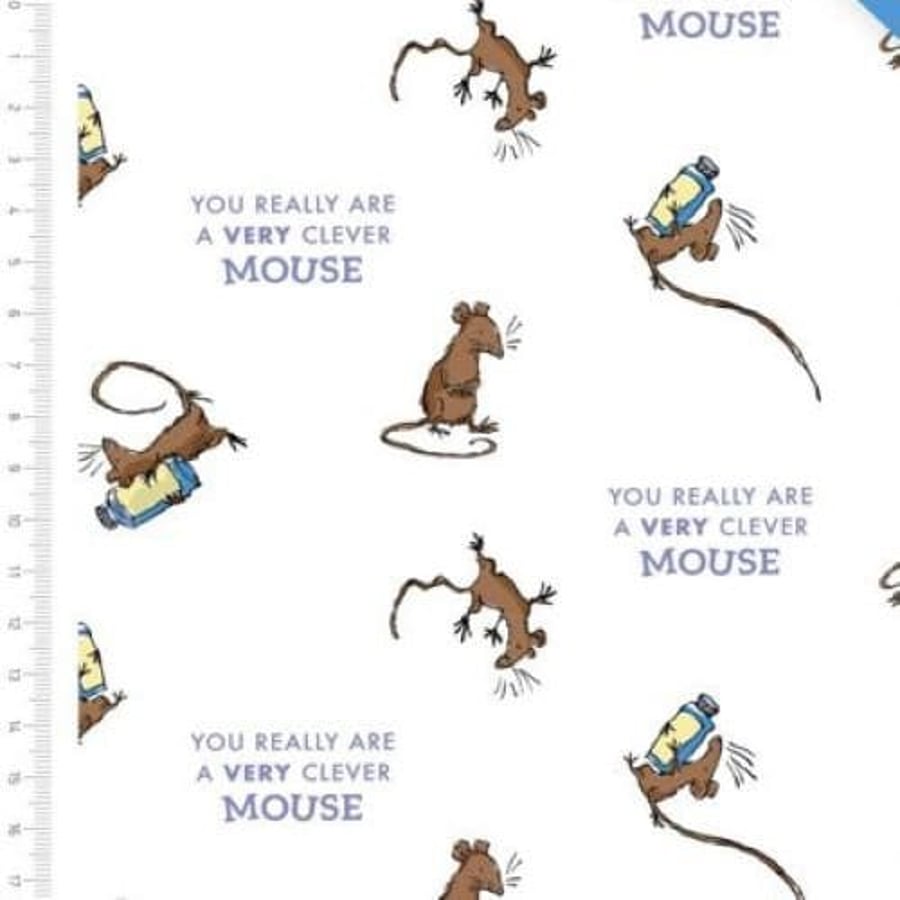 Fat Quarter Roald Dahl The Witches Cleaver Mouse 100% Cotton Fabric