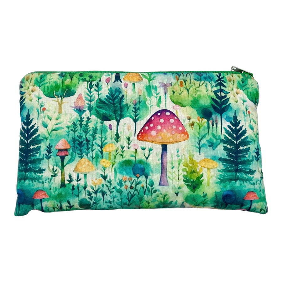 Mushroom Forest Notions Pouch Pencil Case