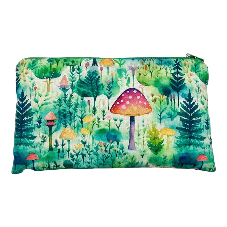Mushroom Forest Notions Pouch Pencil Case