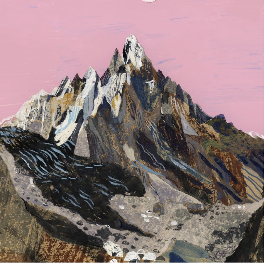 Illustration art print Paternkofel A3 Print (11.69 in x 16.54 in)