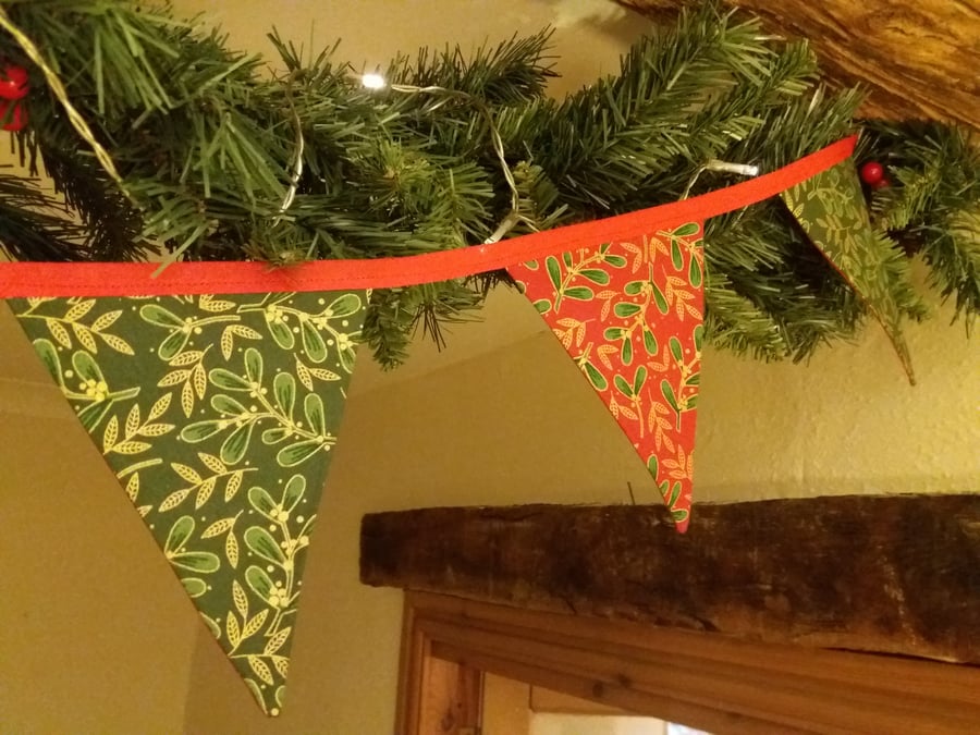 Handmade Christmas Bunting 