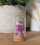 Summer Seconds Miniature Glass Cloche with Wooden Cottage Home Decor 