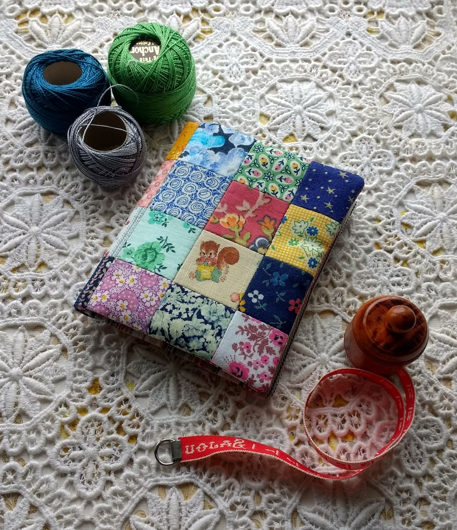 Each One With A Tale Behind It patchwork squares needlecase