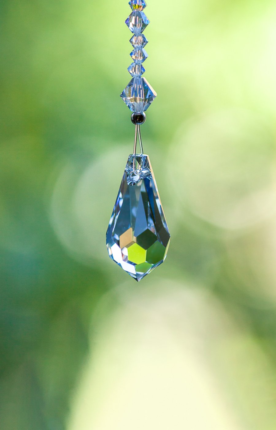 Swarovski crystal drop pendant sun-catcher