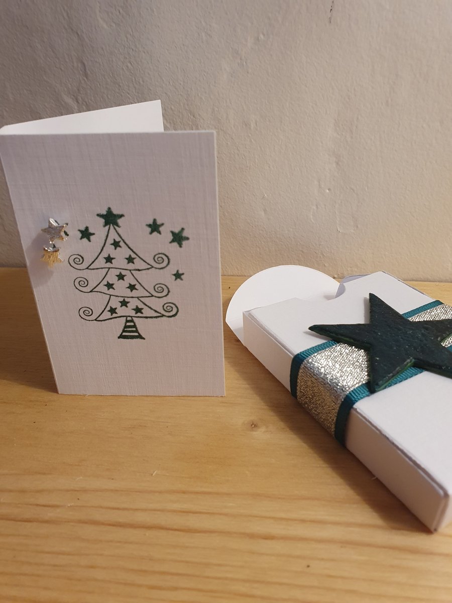Christmas Earring Gift Card in Box