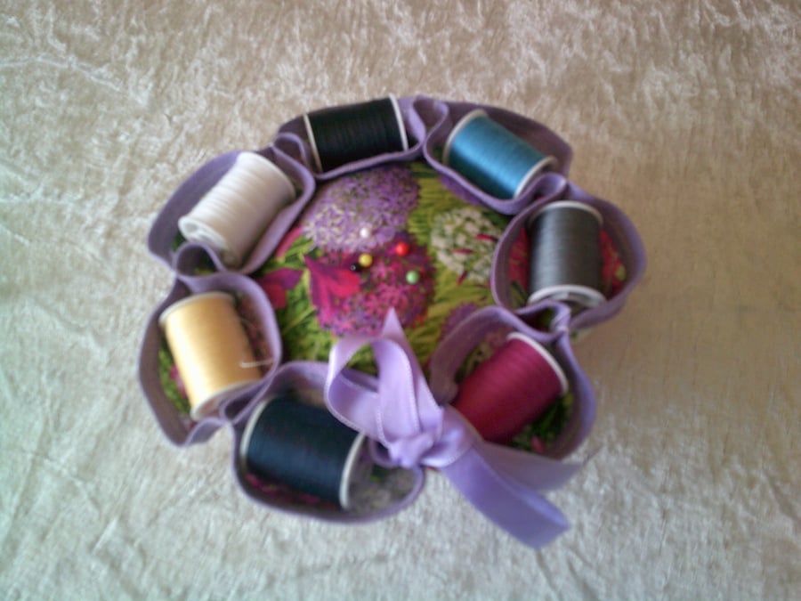 Cotton Reel Pin Cushion and Needlecase Set