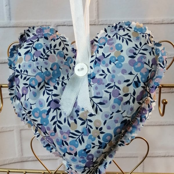 Lavender Scented Hanging Heart in Liberty of London Tana Lawn fabric