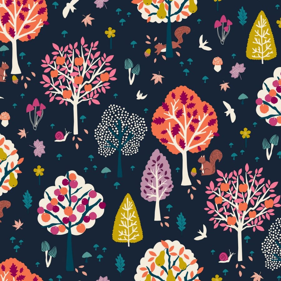 Woodland Trees - Woodland Wander by Nina Raby Jones for Dashwood Studio