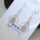 Meteorite Earrings Sterling Silver Muonionalusta Jewellery Gift Drop Handmade