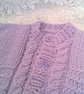 Child's Chunky Cardigan with Cable Panel Front, Child's Cardigan, Custom Make - Image 3