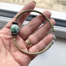 Handmade Men's Bracelet Natural Grade A Burmese Jade Feng Shui bracelet 21cm