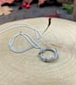 Petite Silver Twig Ring Necklace - Image 4
